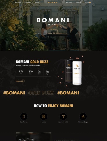 eCommerce website: Bomani