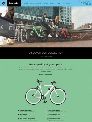eCommerce website: bonvelo