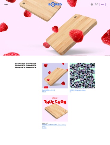 eCommerce website: Bored