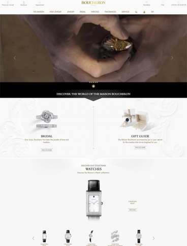 eCommerce website: Boucheron
