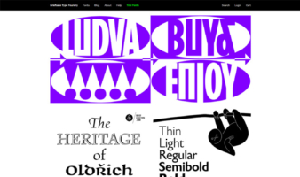 eCommerce website: Briefcase Type Foundry