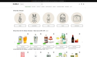 eCommerce website: Bubble Goods