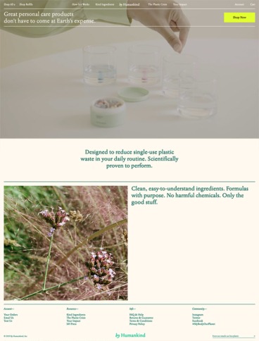 eCommerce website: by Humankind