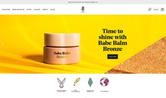 eCommerce website: BYBI Beauty
