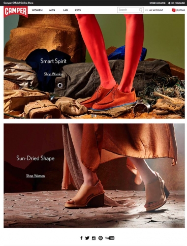 eCommerce website: Camper