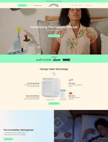 eCommerce website: Canopy