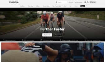 eCommerce website: Canyon Bicycles