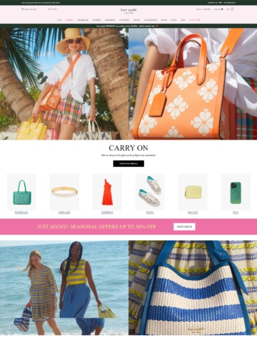 eCommerce website: Kate Spade