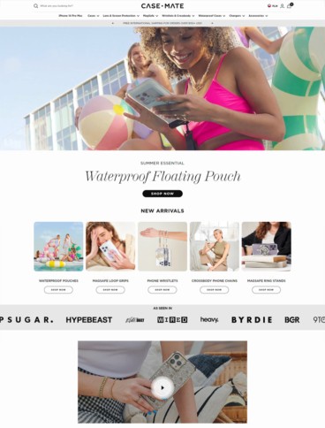 eCommerce website: Case-Mate