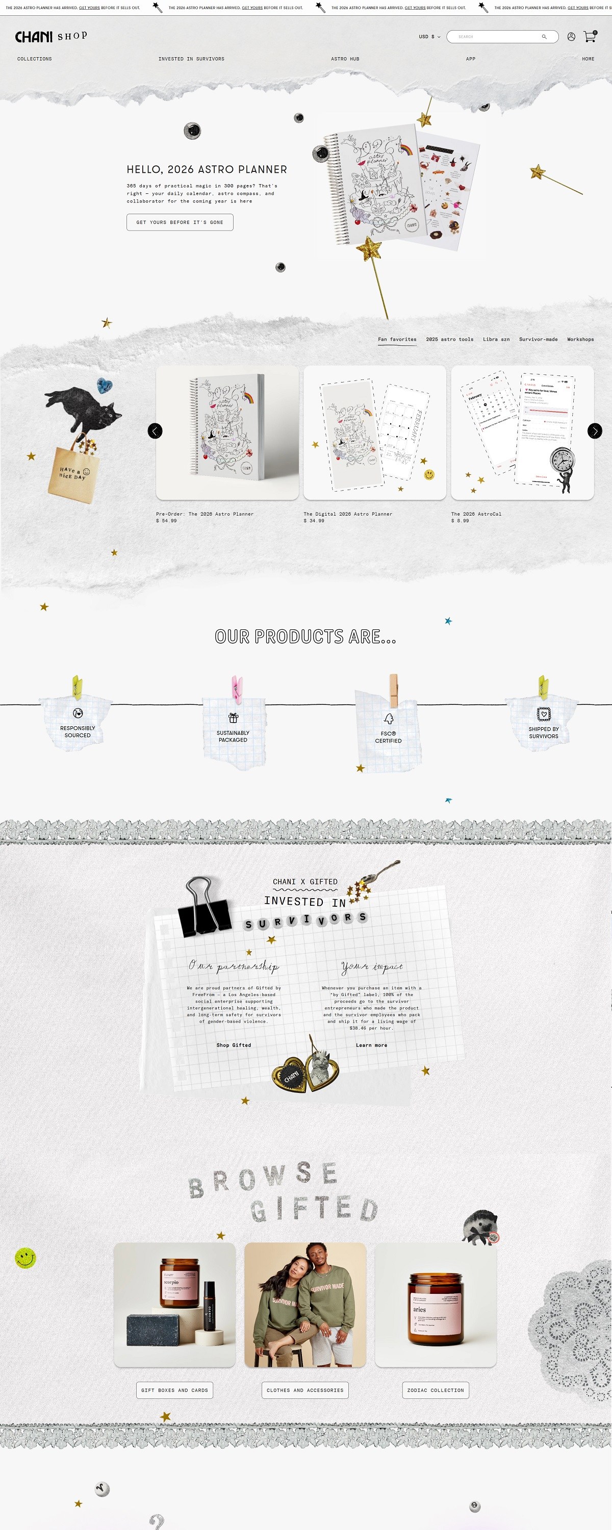 eCommerce website: CHANI Shop