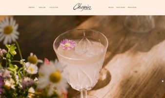 eCommerce website: Chopin Vodka