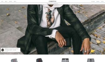eCommerce website: Christos