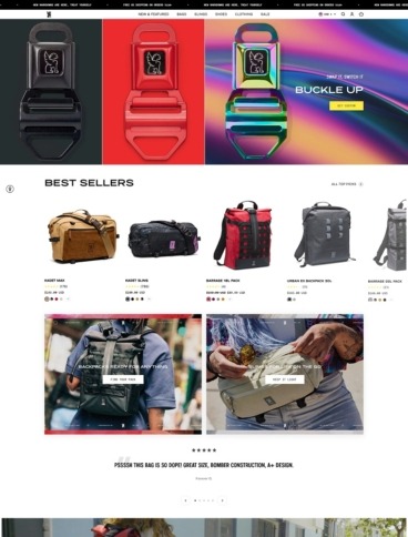 eCommerce website: Chrome Industries