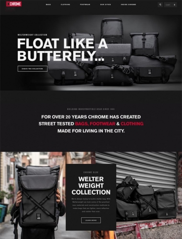 eCommerce website: Chrome Industries