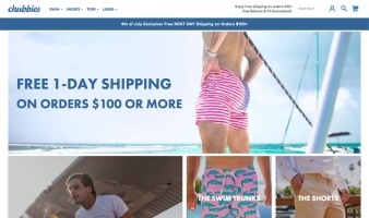 eCommerce website: Chubbies
