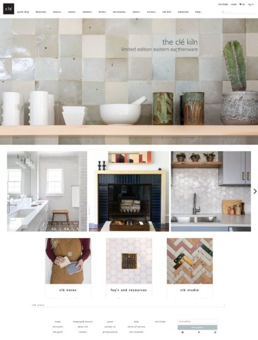 eCommerce website: clé