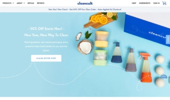 eCommerce website: Cleancult