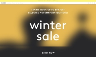 eCommerce website: CLOSED