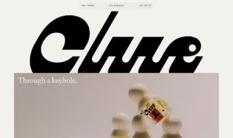 eCommerce website: Clue Perfumery
