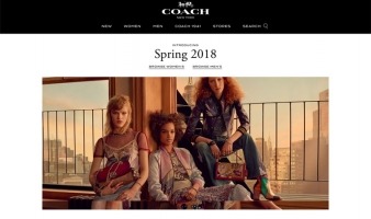 eCommerce website: Coach