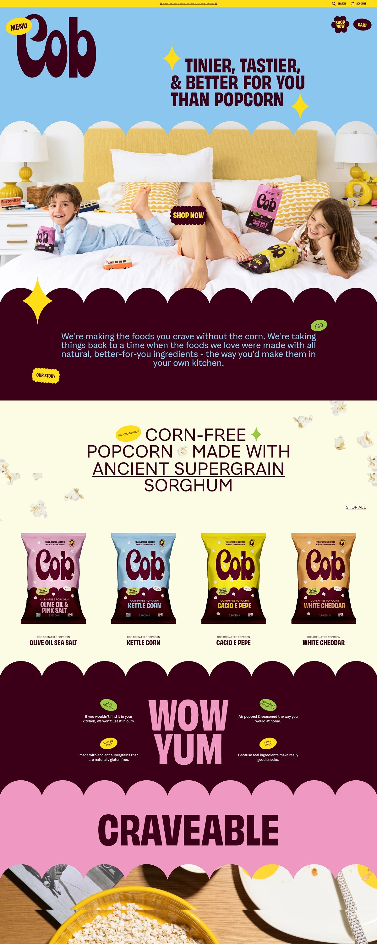 eCommerce website: Cob Foods 