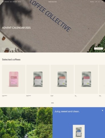 eCommerce website: Coffee Collective