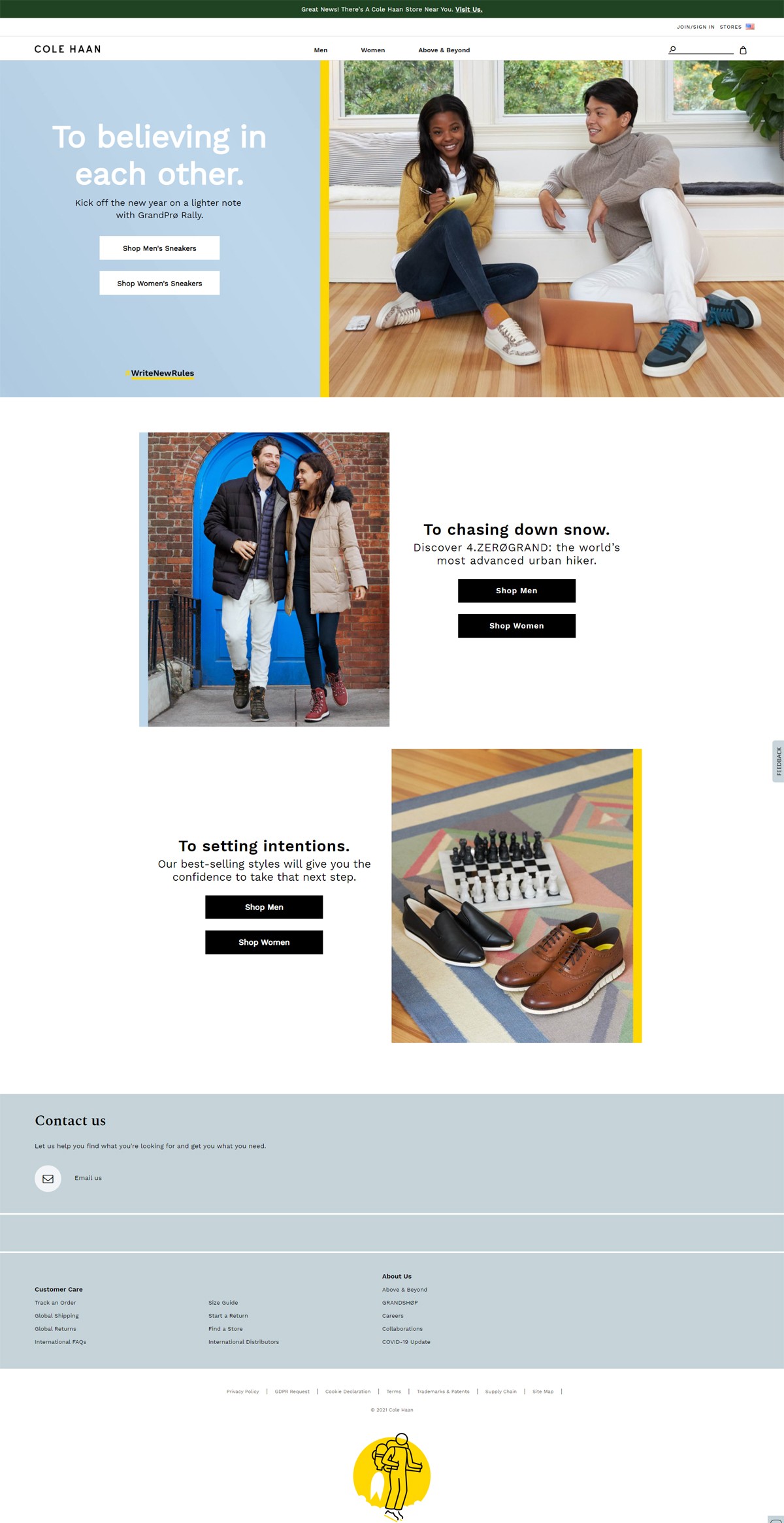 eCommerce website: Cole Haan