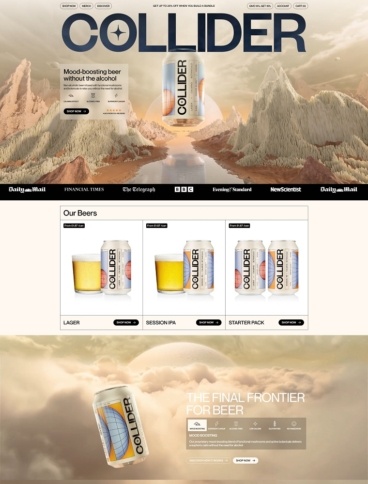 eCommerce website: Collider