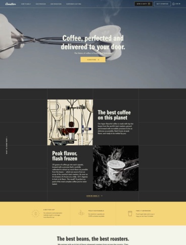 eCommerce website: Cometeer