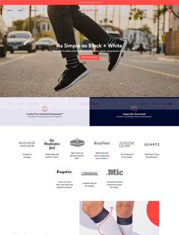eCommerce website: Comrad