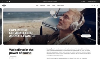 eCommerce website template: Concept