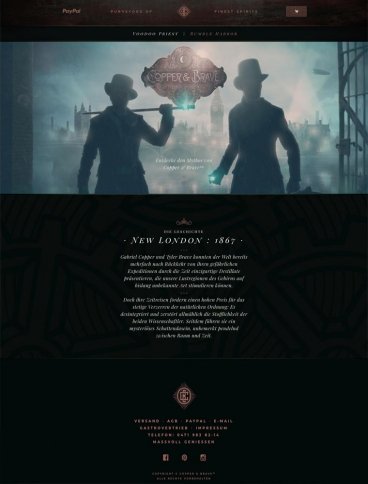 eCommerce website: Copper & Brave