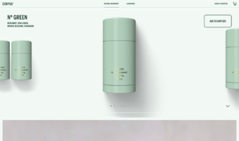 eCommerce website: Corpus Naturals