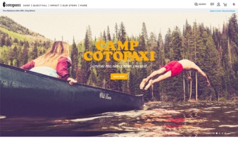 eCommerce website: Cotopaxi