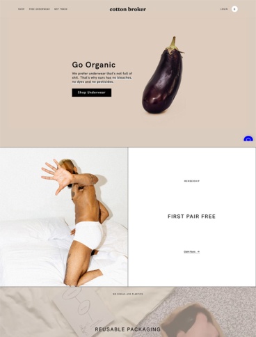 eCommerce website: Cotton Broker