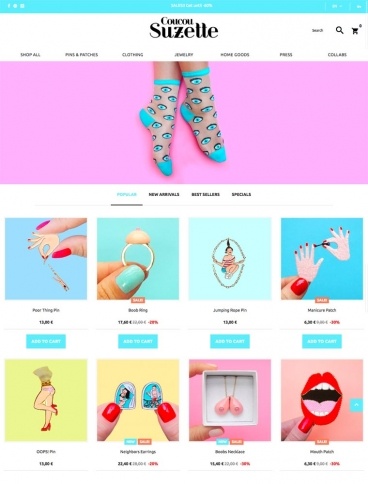 eCommerce website: Coucou Suzette