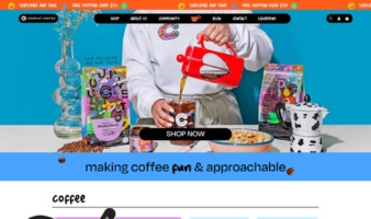 eCommerce website: Couplet Coffee