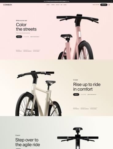 eCommerce website: Cowboy