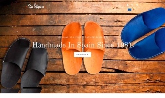eCommerce website: CP Slippers