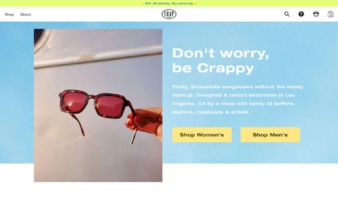 eCommerce website: Crap Eyewear