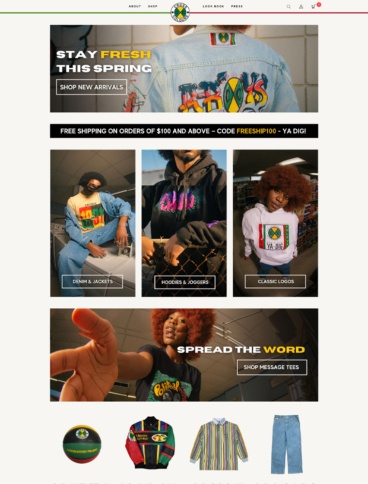 eCommerce website: Cross Colours