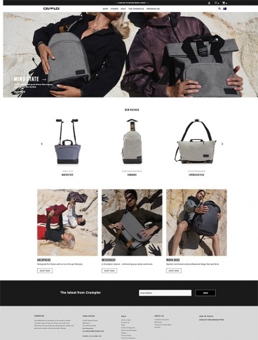 eCommerce website: Crumpler