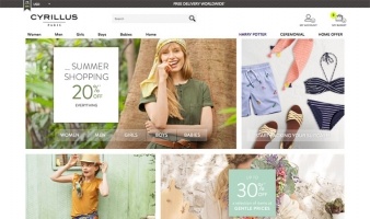 eCommerce website: Cyrillus