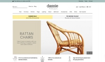 eCommerce website: Dassie Artisan