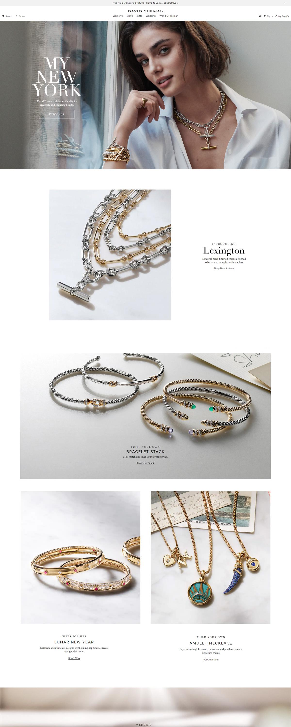 eCommerce website: David Yurman