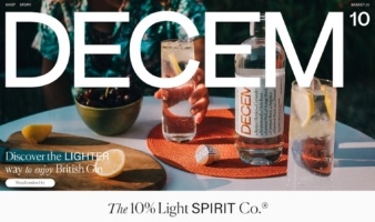 eCommerce website: Decem Drinks