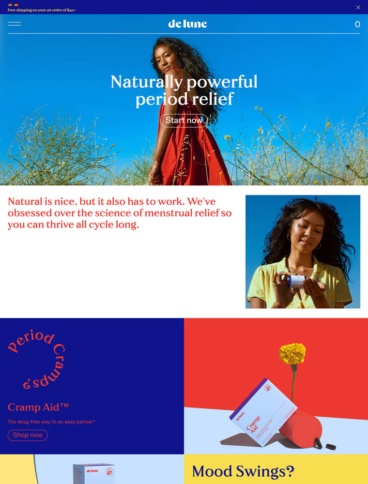 eCommerce website: De Lune