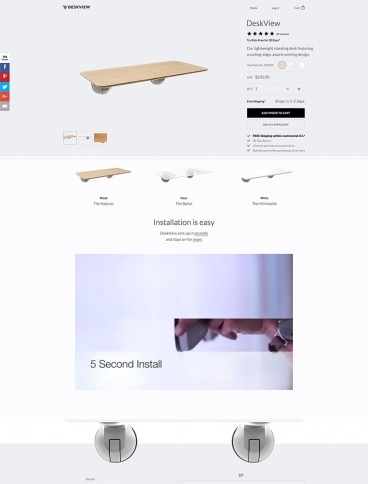 eCommerce website: DeskView