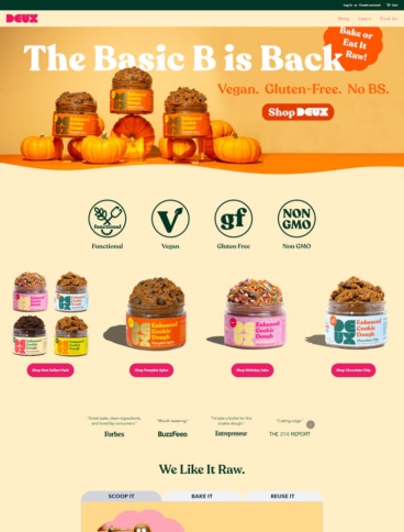 eCommerce website: DEUX