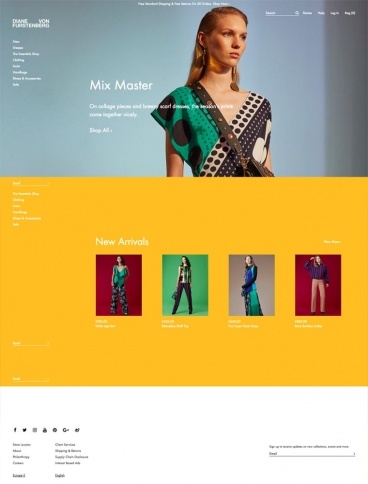 eCommerce website: Diane Von Furstenberg